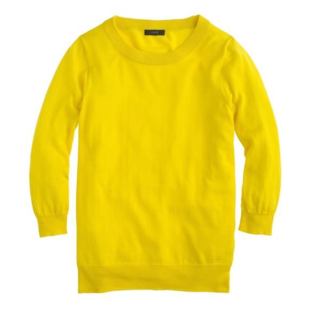 ‼️CLOSEOUT‼️ EUC J. Crew Tippi Sweater Lemon Zest